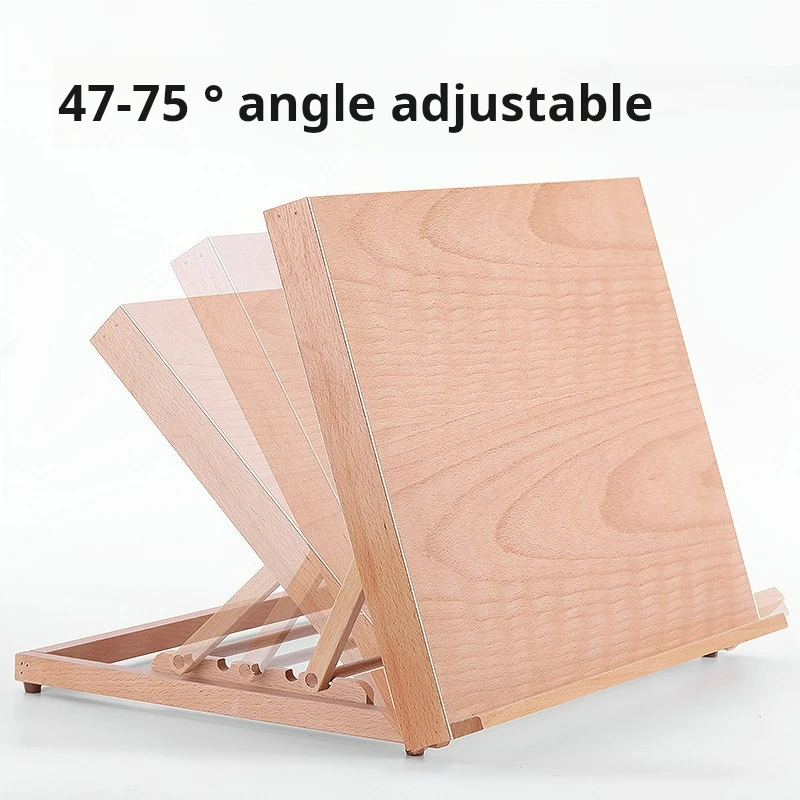 Polished 5-Position Beech Wood Drafting Table Easel for Drawing Sketching Wood Crafts Wooden Boxes & Wall Signs