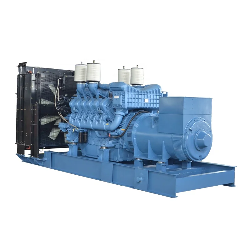 Industry diesel generator with MTU 12V4000G63 engine 1800kva silent container type electric plant price
