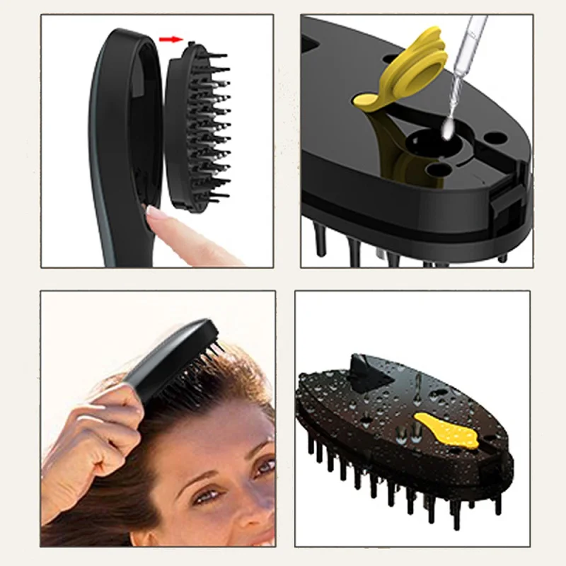 Private Label Hair Dye Comb With Bottle for Wide Tooth