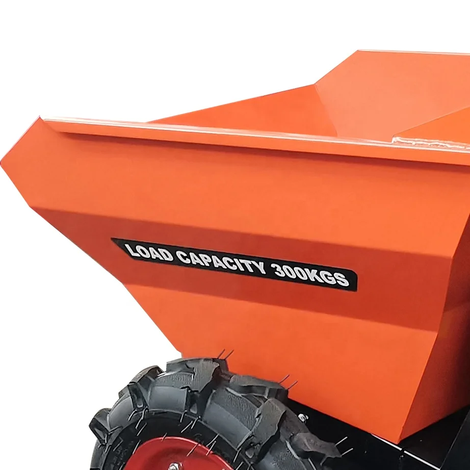 350kg Loading Capacity Loader Dumper with gasoline engine electric wheel barrow