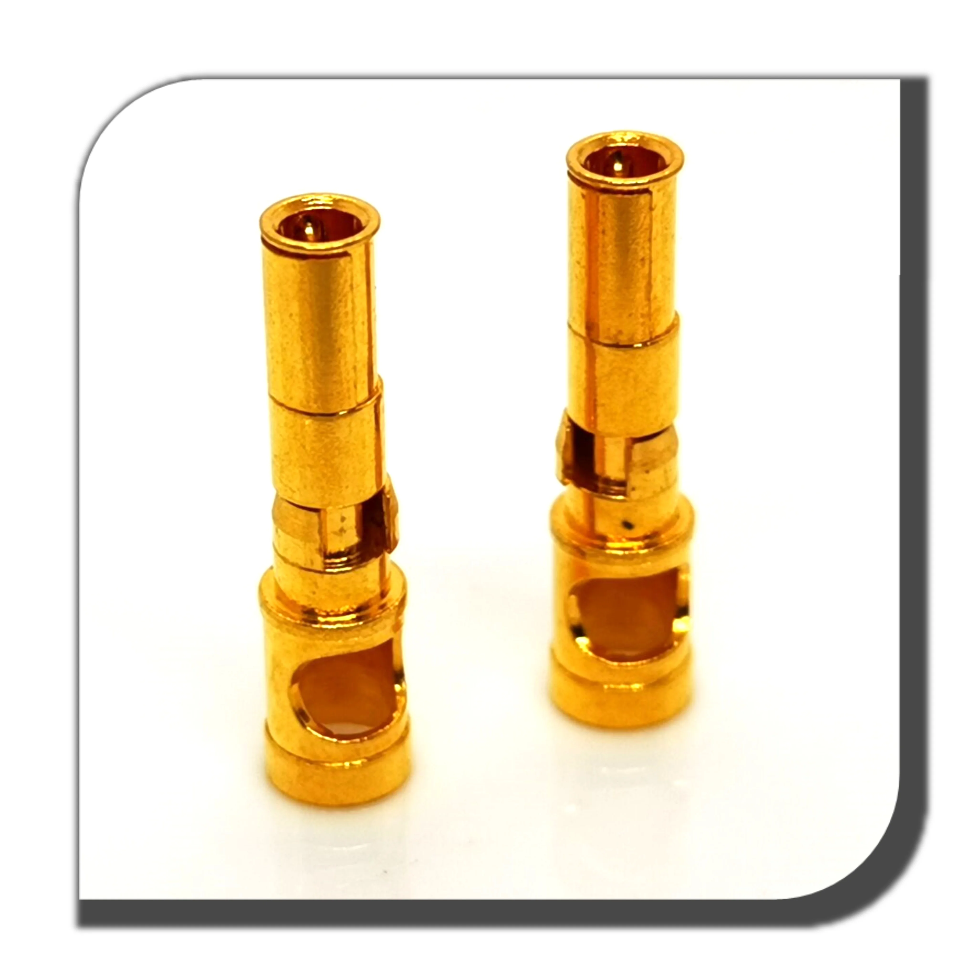 Connector N Type Male Crimp Nickel Plating Gold Captive Pin