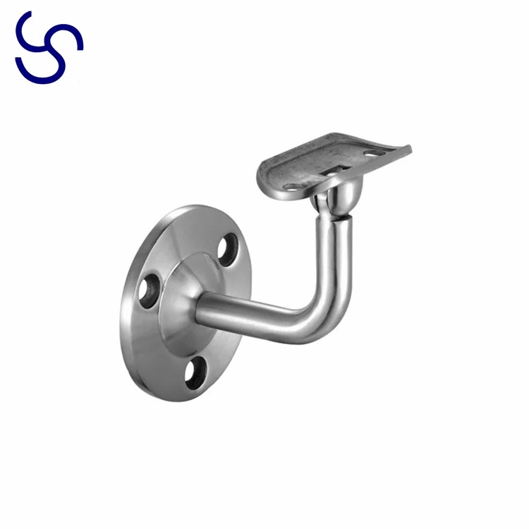 Removable Stainless Steel Wall Handrail Brackets For Round Tube