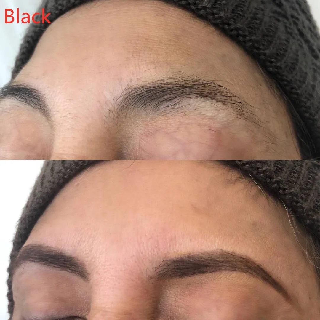 Long lasting 4-6 weeks lash tint private label eyebrow henna 3 colors brow tint dye kit