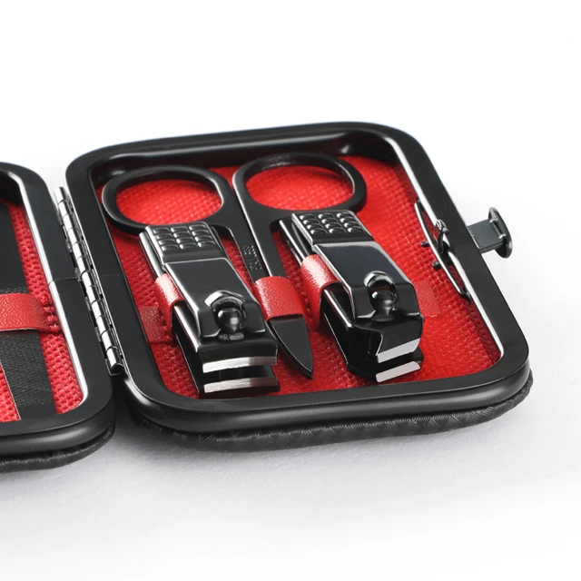 Datang Yu stainless steel Nail clippers set 7pcs Manicure set curette Eyebrow scissors Customizable logo