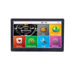 Portable Truck Van Car Driving gps navigation 7 Inch 8GB 256M Capacitive Touchscreen camping car gps navigator Europe map sat