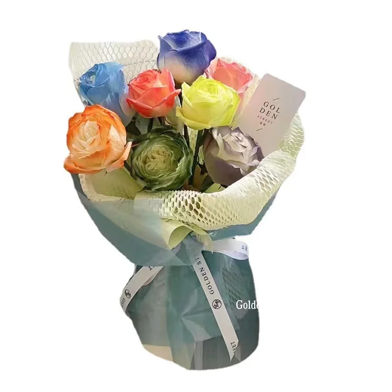 Honeycomb Mesh-lined Gift Wrapping Paper Bouquet Packaging Paper