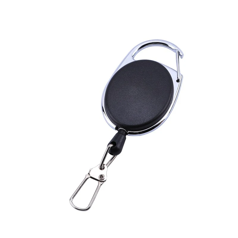 Id Card Badge Holder Reels With Clip Name Reel Round Office School Supplies Retractable Lanyard Badge Holder