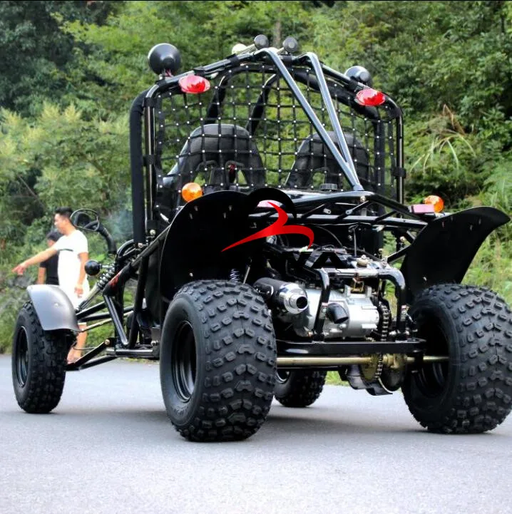 150cc 4-тактный Go kart двухместные сиденья багги с обратным способный преодолевать Броды для взрослых