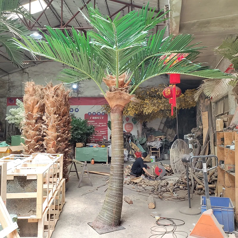 preserved coconut palm tree 3m coconut tree for outdoor high quality tall artificial palm trees