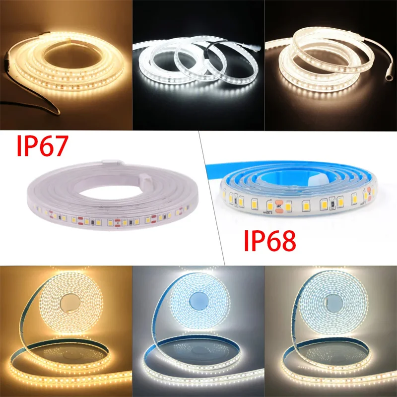 SMD2835 120leds 12V 24V Voltage Outdoor Waterproof IP67 IP68 Led Strip Light For Stairs
