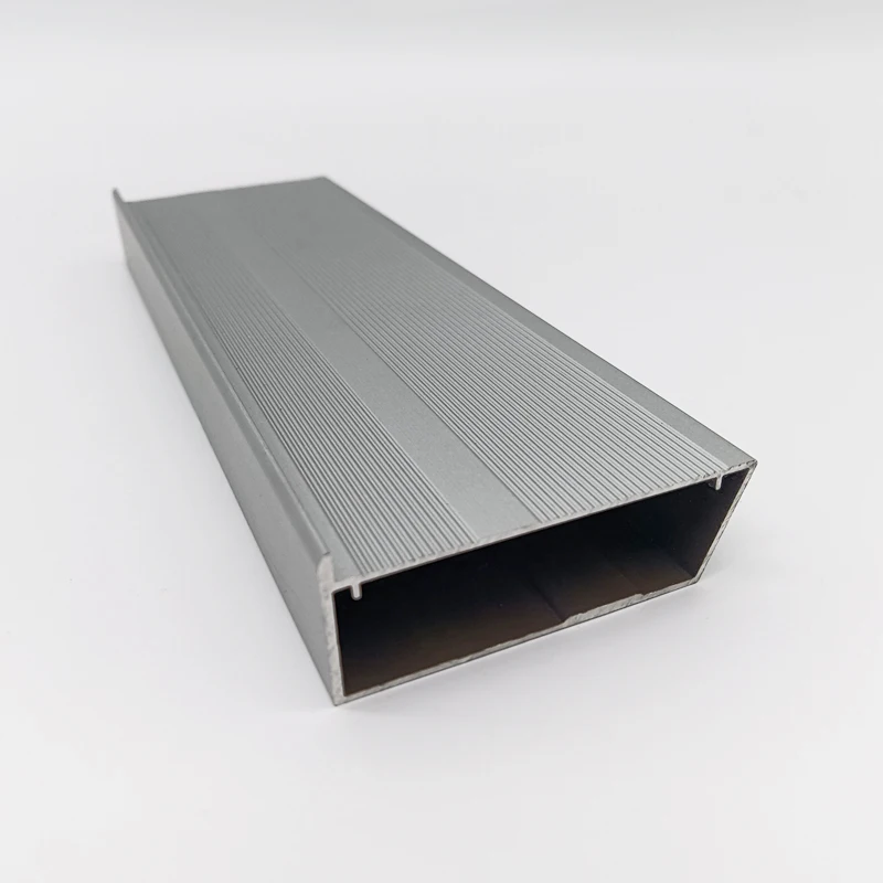 Custom extruded cabinet handle profile aluminum kitchen wardrobe glass handle frame profile for Professional manufacturer