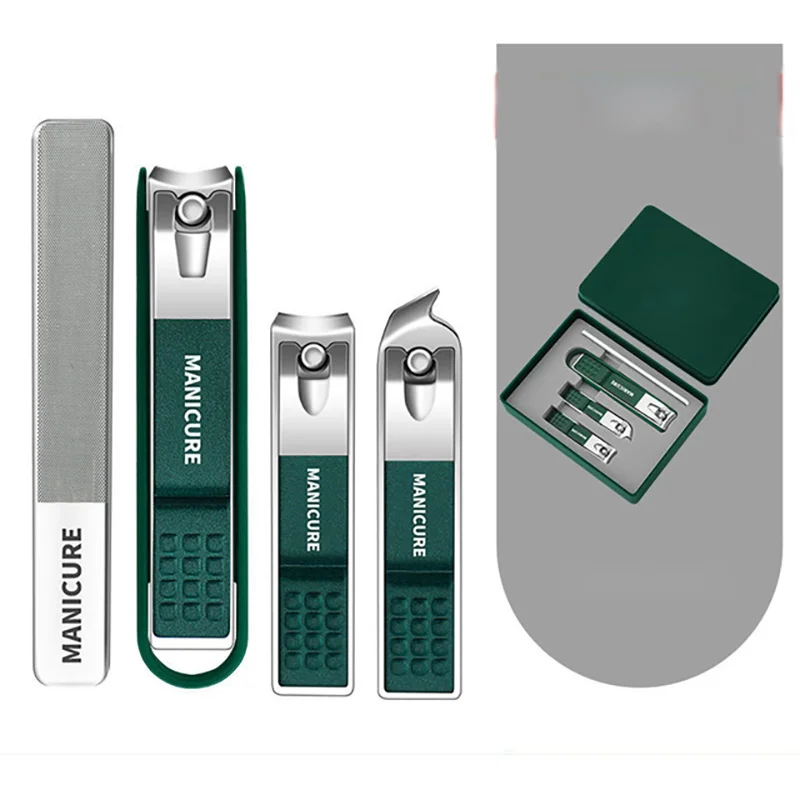 Wholesale 2/3/4PCS Premium Manicure Set Grooming Gift Kit  Professional Nail Care Tools Stainless Steel Nail Clippers Set