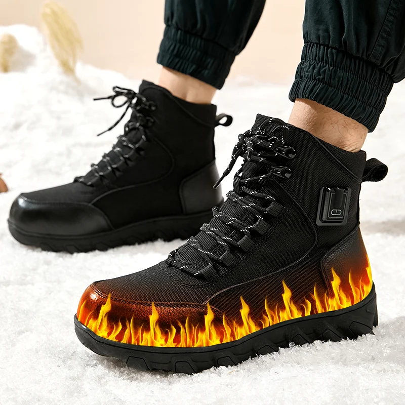 Competitive Price Wear-Resistant Electric Heating Shoes Travel Outgoing Winter Warm Electric Heated Boots Shoes