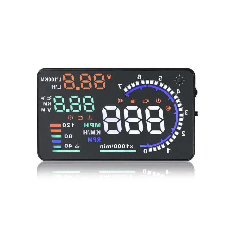 Car accessories 5.5in Digital Car Speedometer Digital HUD Head Up Display OBD2 Overspeed Warning