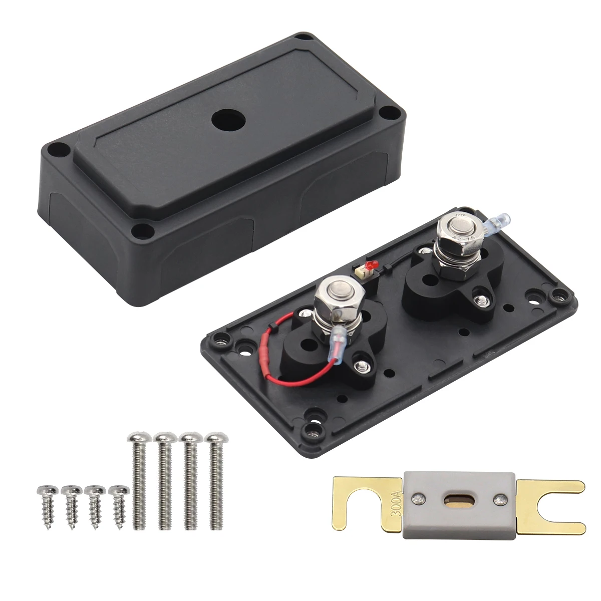 DC 32V ANL Fuse Holder Box with  300A Heavy Duty Ceramic ANL Fuse for Solar System