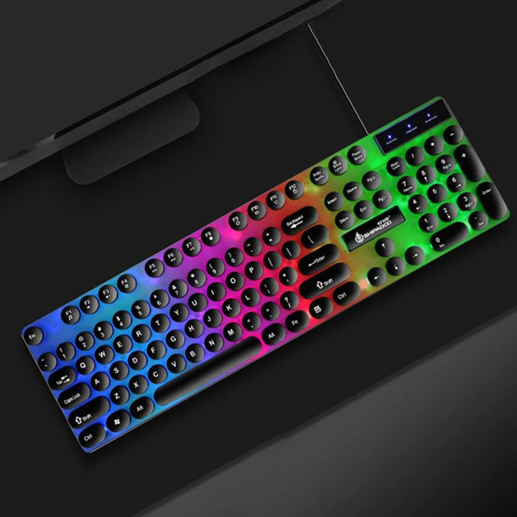 Проводная игровая клавиатура G09 RGB мышь комбинированная гарнитура набор из 4 предметов