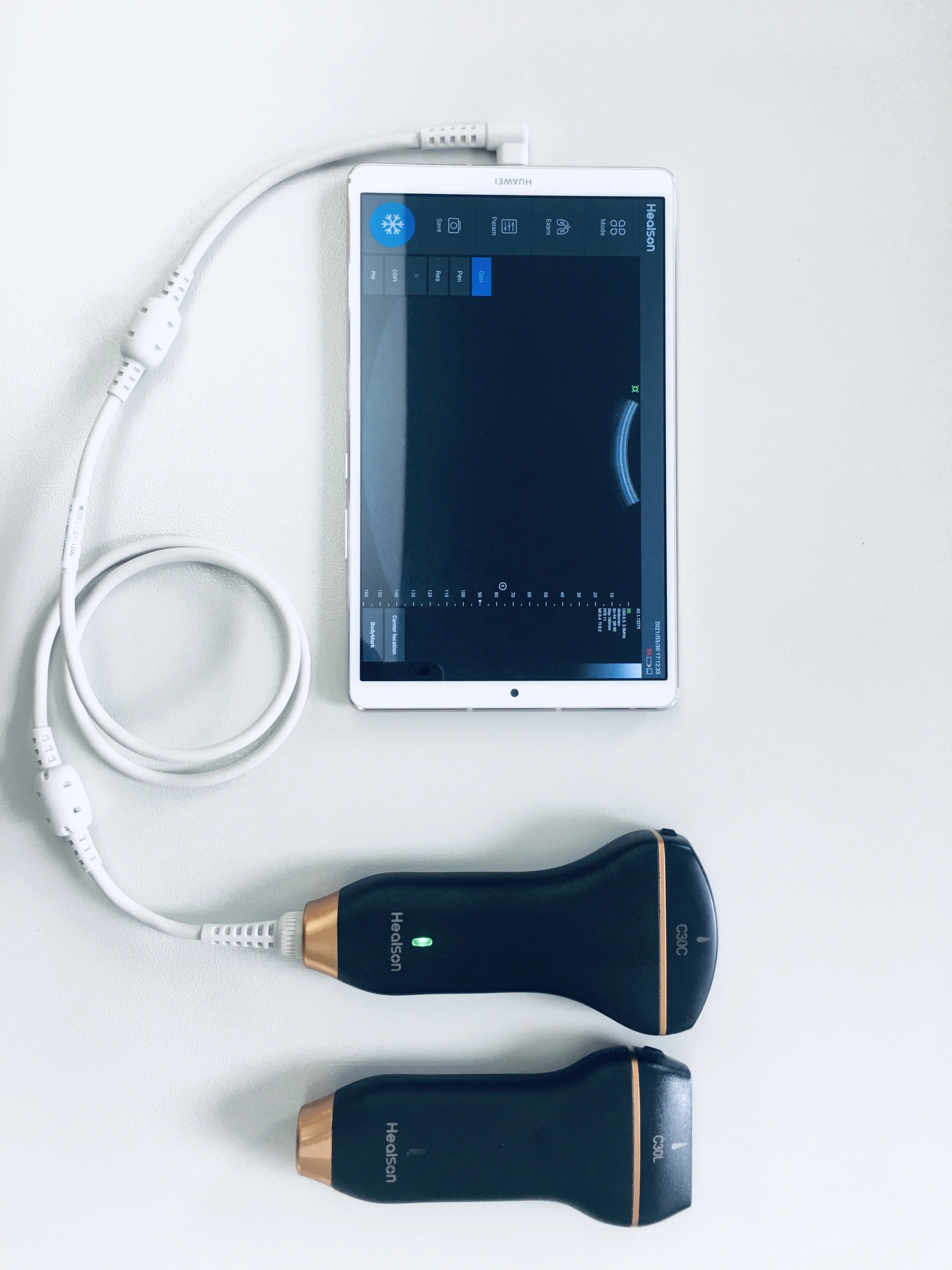 Healson C30 линейный Портативный Цветной Допплер USB смартфон ультразвуковой аппарат