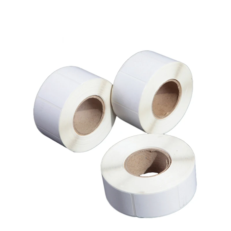 Wholesale high quality direct thermal transfer label roll 40*30 or customized size and shape
