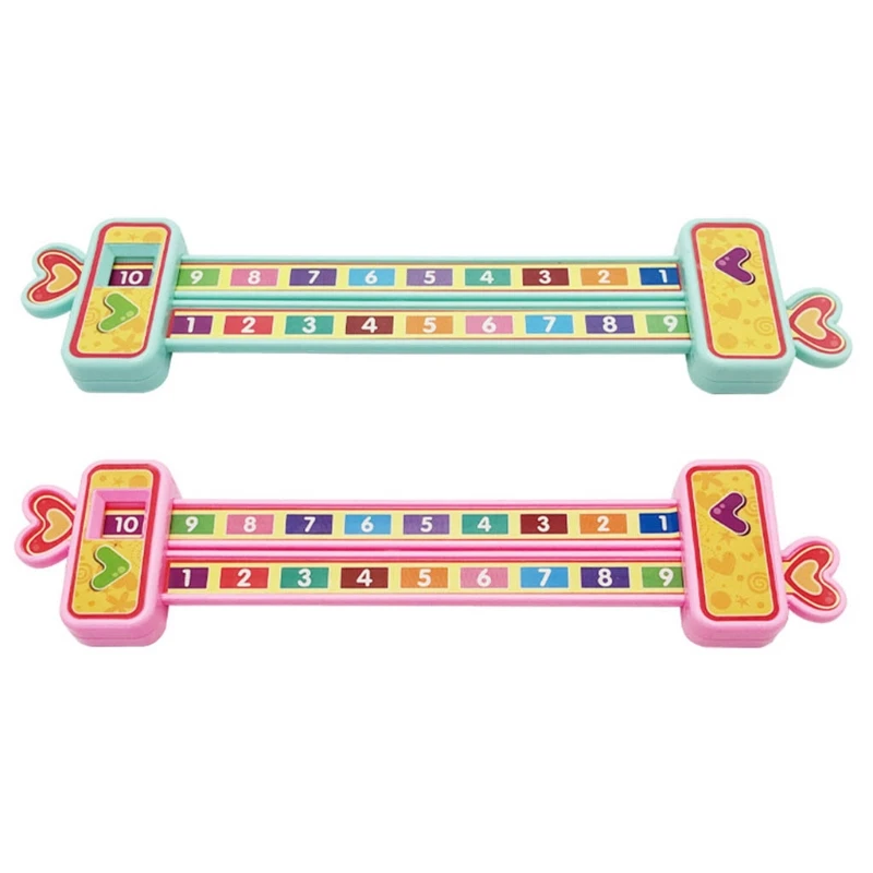 1Pc Kids Calculation Practice Tools with Number Sign for Kids Preschool Toy Plastic Number Counting Ruler Calculation Tool