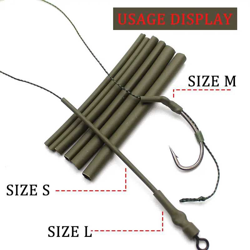 Carp Fishing Accessories Silicone Rig Tube Water Steam Heat Shrink Tubing For Carp Fishing Ronnie Rigs Terminal Tackle