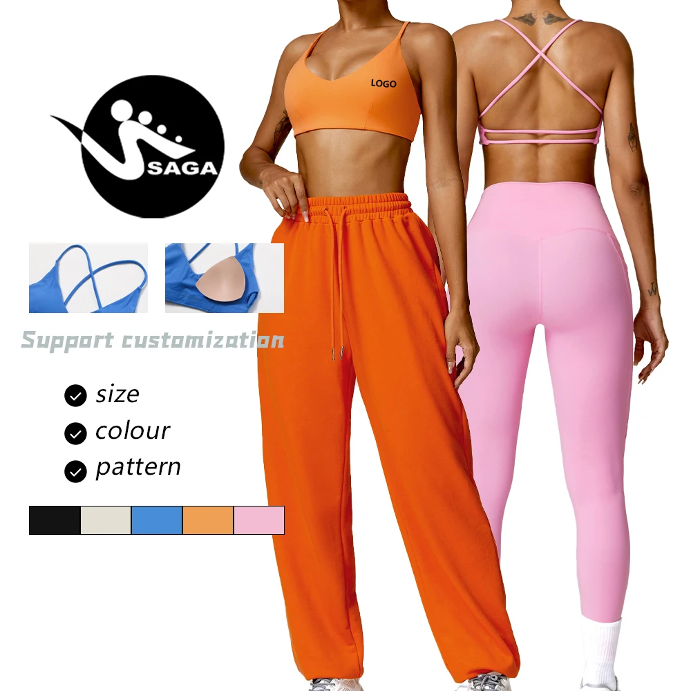 Sexy Hollow One Shoulder Printed Yoga Bras Women  Fashion Backless Sports Tube Tops