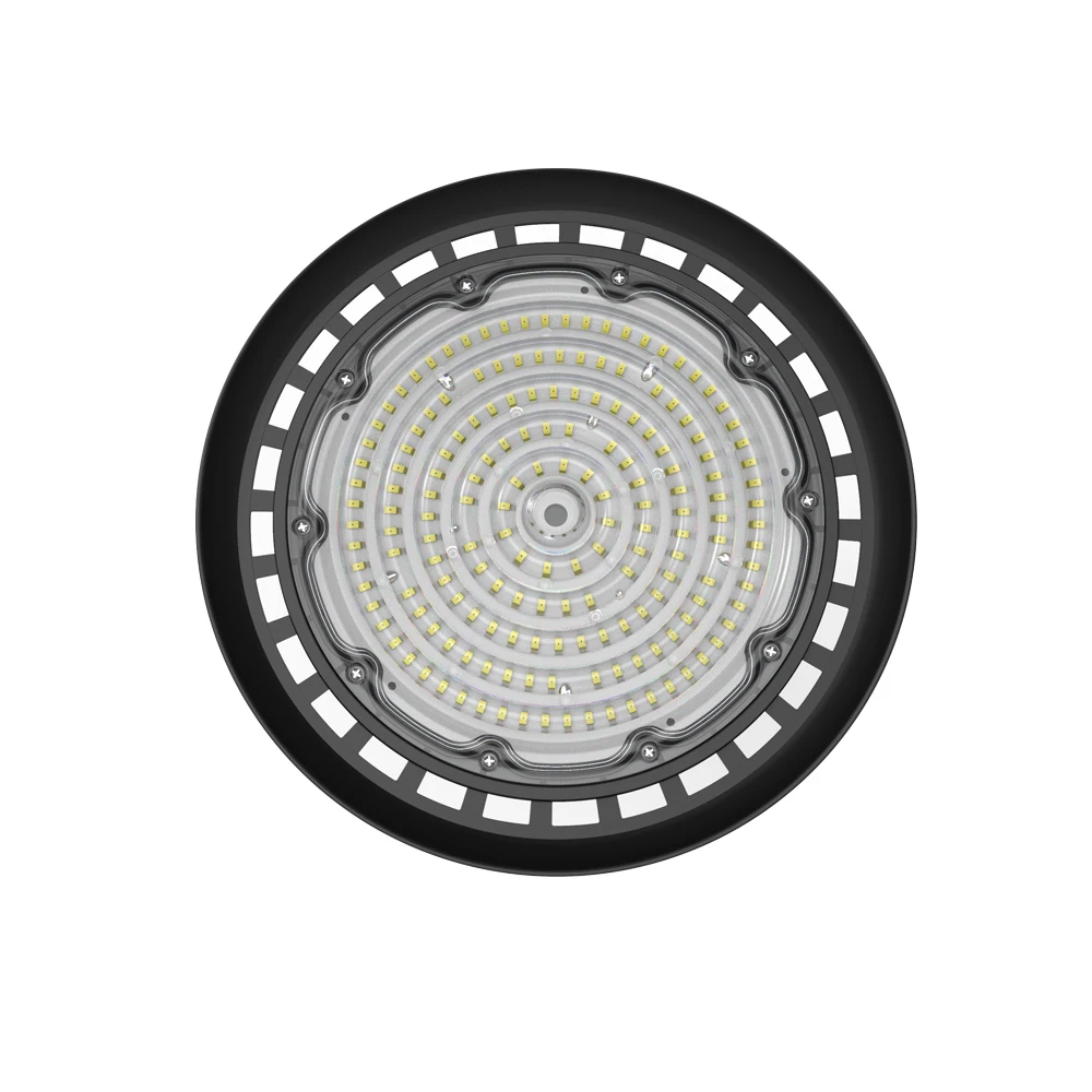 Professional ip65 waterproof 100w/150w/200w warehouse industrial ufo high bay lamp lighting led garage lights