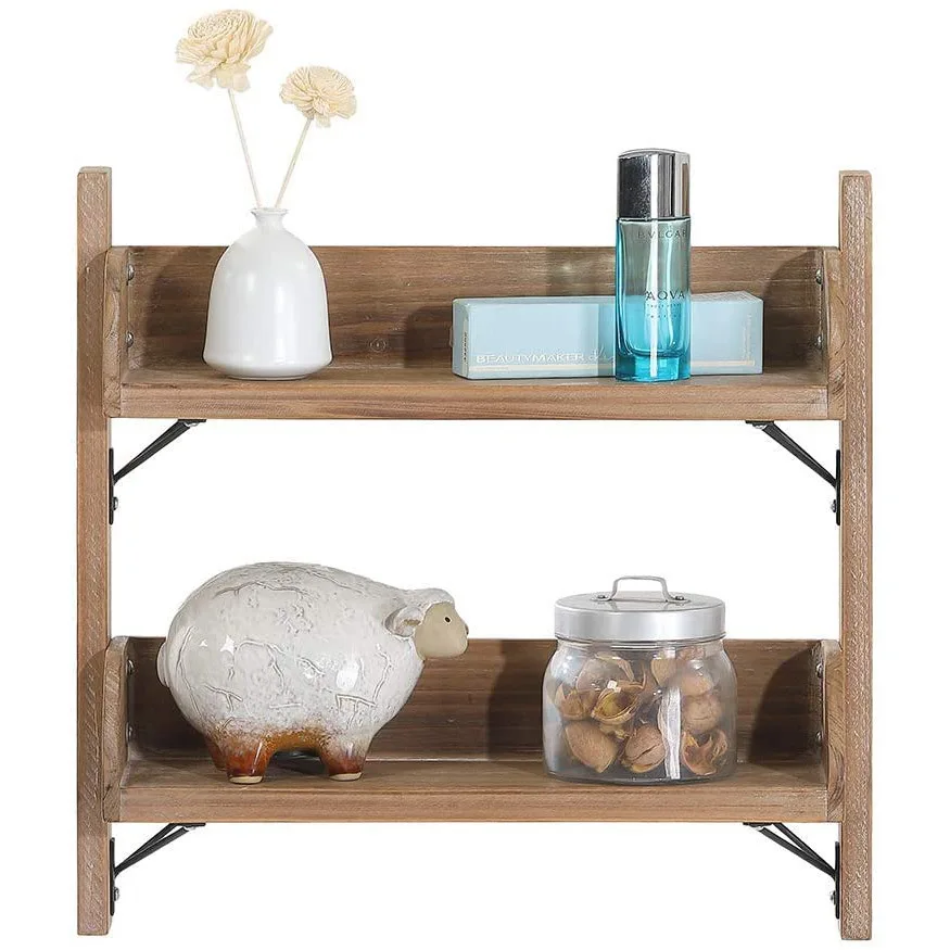 Custom Wall Mounted Spice Storage Organizer Display Wooden Shelves for Wall Kitchen