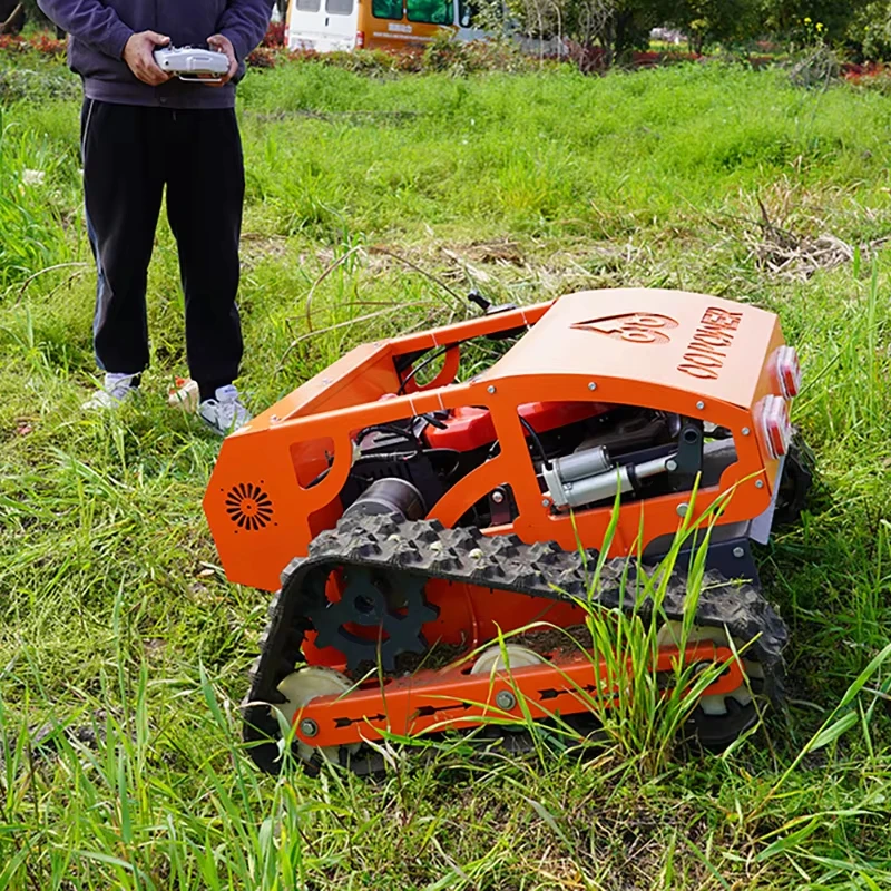 Robotic grass mower remote control lawn mower robot gas lawn mower