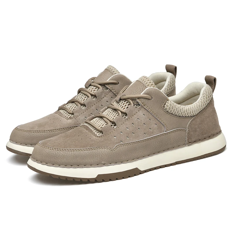 New models flat casual brand luxury designer full grain genuine men shoes leather original factory small quantity putian