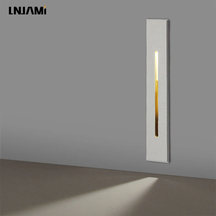 LNJAMI 3W Smart Indoor Wall Lamp IP65 Motion Sensor LED Stair Light For Corridor Interior Wall Corner Recessed Step Footlight