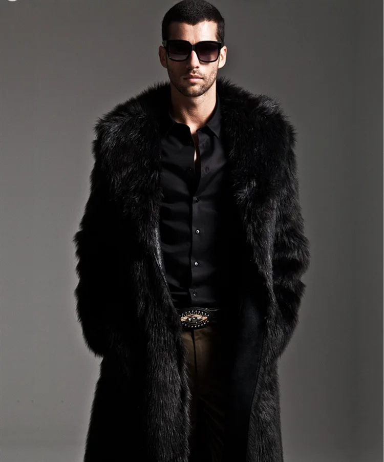 Shishi factory raccoon fur parka mens faux fur coat men