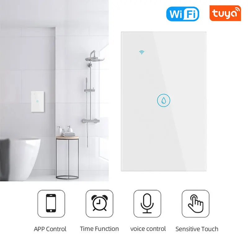 Умный Wi-Fi переключатель для водонагревателя Tuya контрольный совместимый с