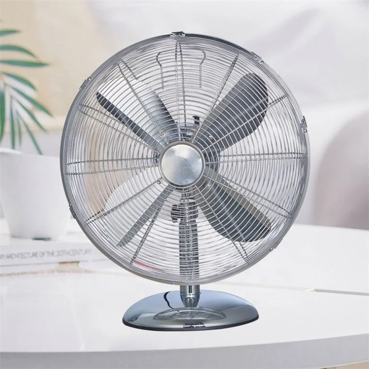 Бытовая техника высокого давления мощный металлический 12-дюймовый настольный вентилятор с 4 вращающимися лопастями