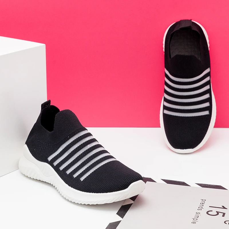 Bairuilun Zapatillas Deportivas y De Punto Para Mujer элегантная обувь для ходьбы женщин
