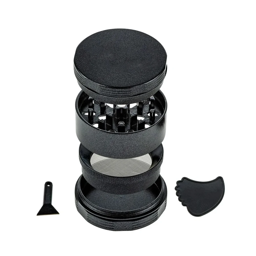 Hot Custom 4 Piece Zinc Alloy Tobacco Grinder Tobacco Spice Herb Tobacco Grinder Square