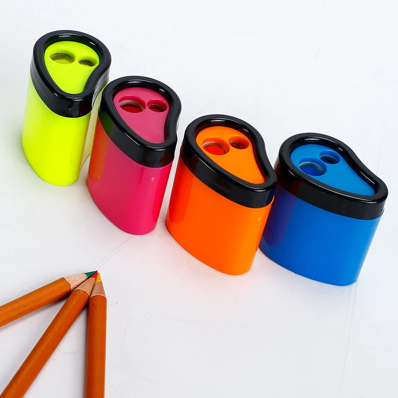 Customized Pencil Sharpener Plastic Colorful Manual Auto Office School Pencil Sharpener