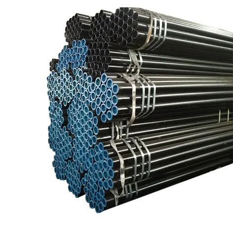 Honed Api 5L Astm A106 Mild Black Iron Carbon Steel Seamless Pipe Tube Aisi 4130 Round Ms Seamless Steel Pipe