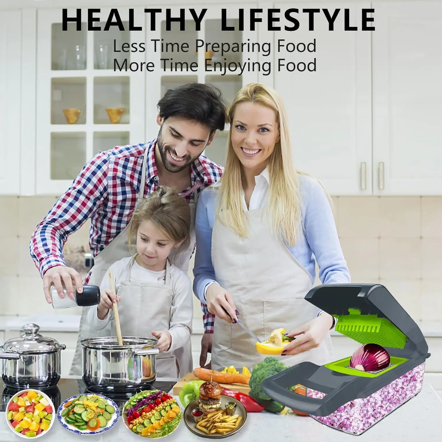 Adjustable Vegetable Cutter Onion Chopper Mandolin Slicer Pro 14 in 1professional Food Chopper Multifunctional Vegetable Chopper