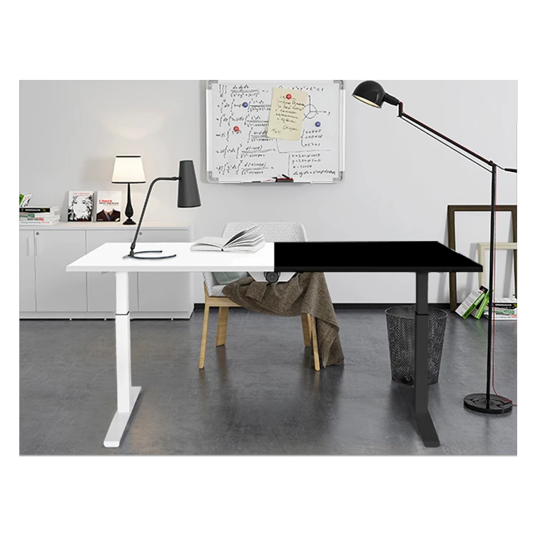 
Factory Direct Price Sit To Stand Elctric Height Adjust Gaming Table 