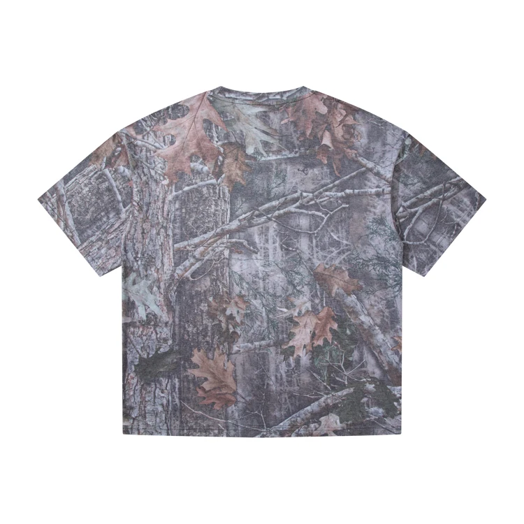 Quick Dry 100% Polyester Camouflage Pattern Graphic T shirt Gym Sports T-shirt