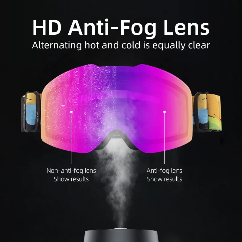 OEM Over Large view Ski Glasses Snowboard photochromic  Goggles for Men Women Youth 100% UV Protection  Ski Goggles