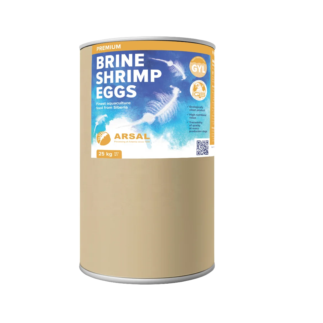 
High Quality Artemia Cysts Brine Shrimp Eggs Russian Supplier Artemia Hatching Rate 85% 