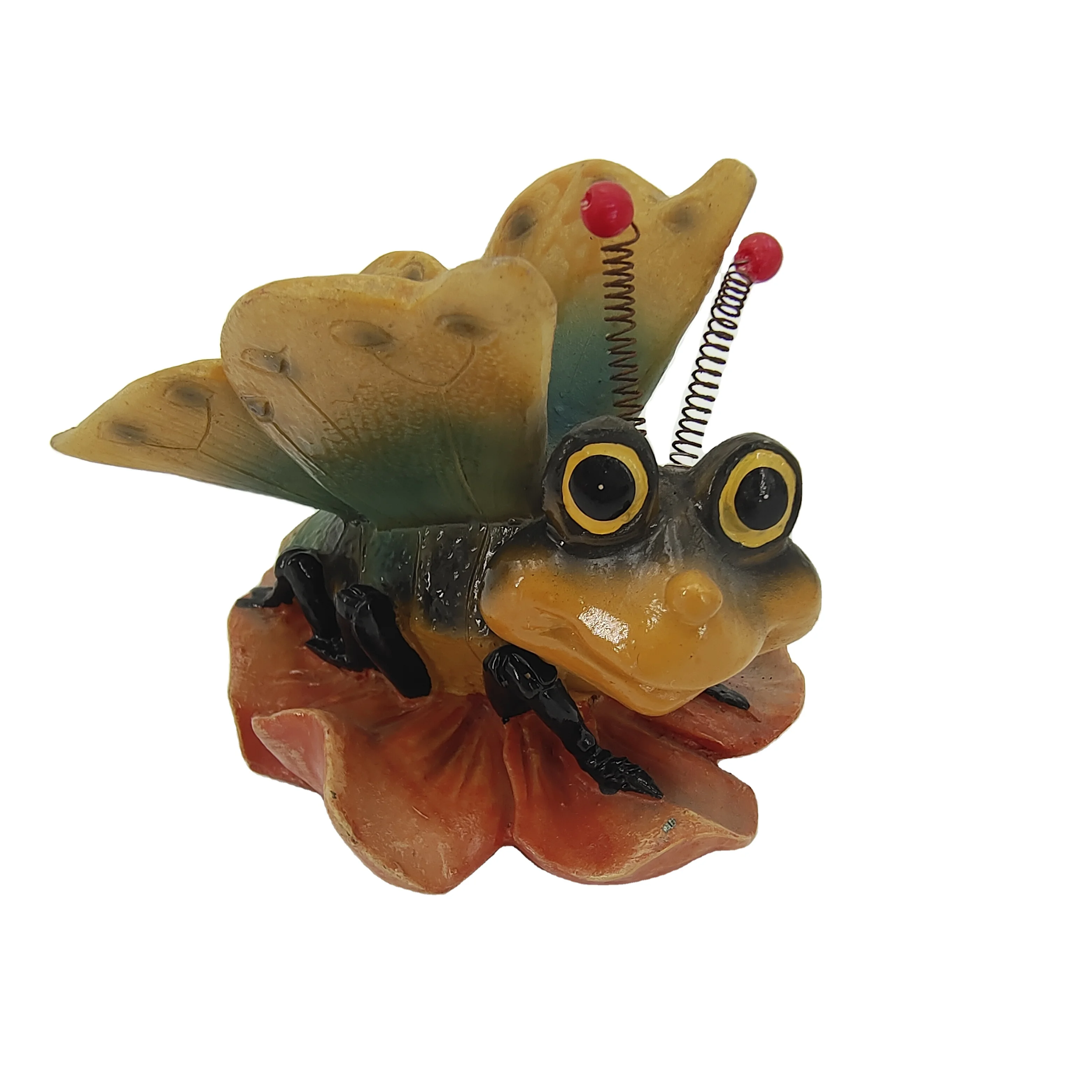 Iron Resin Insects Crafts Metal Ladybug Ornament for Garden Home or Kindergarten Wrought Insect Crafts Decoration