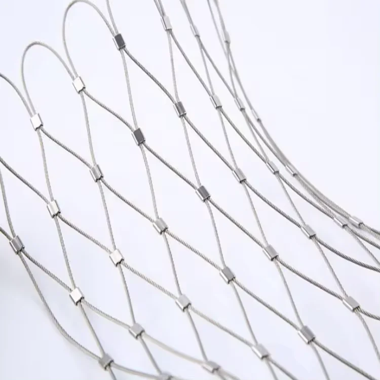 Anti Theft Safety Protect Rope Wire Mesh Net Stainless Steel Wire Rope Mesh For Climbing Plants