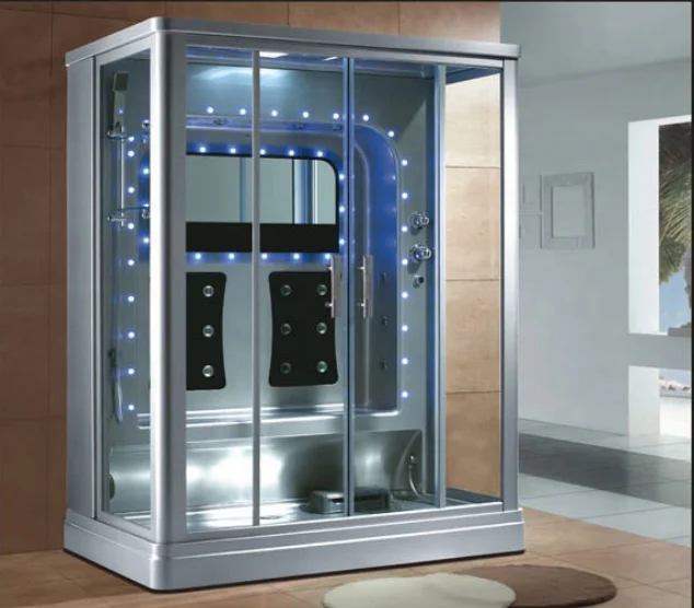 В помещении 2 человека Роскошный Прямоугольник Паровая душевая комната с душевой резервуар влажные