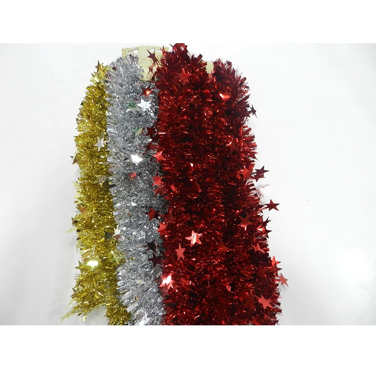 Hot sale Christmas decorations Christmas tree tinsel garland