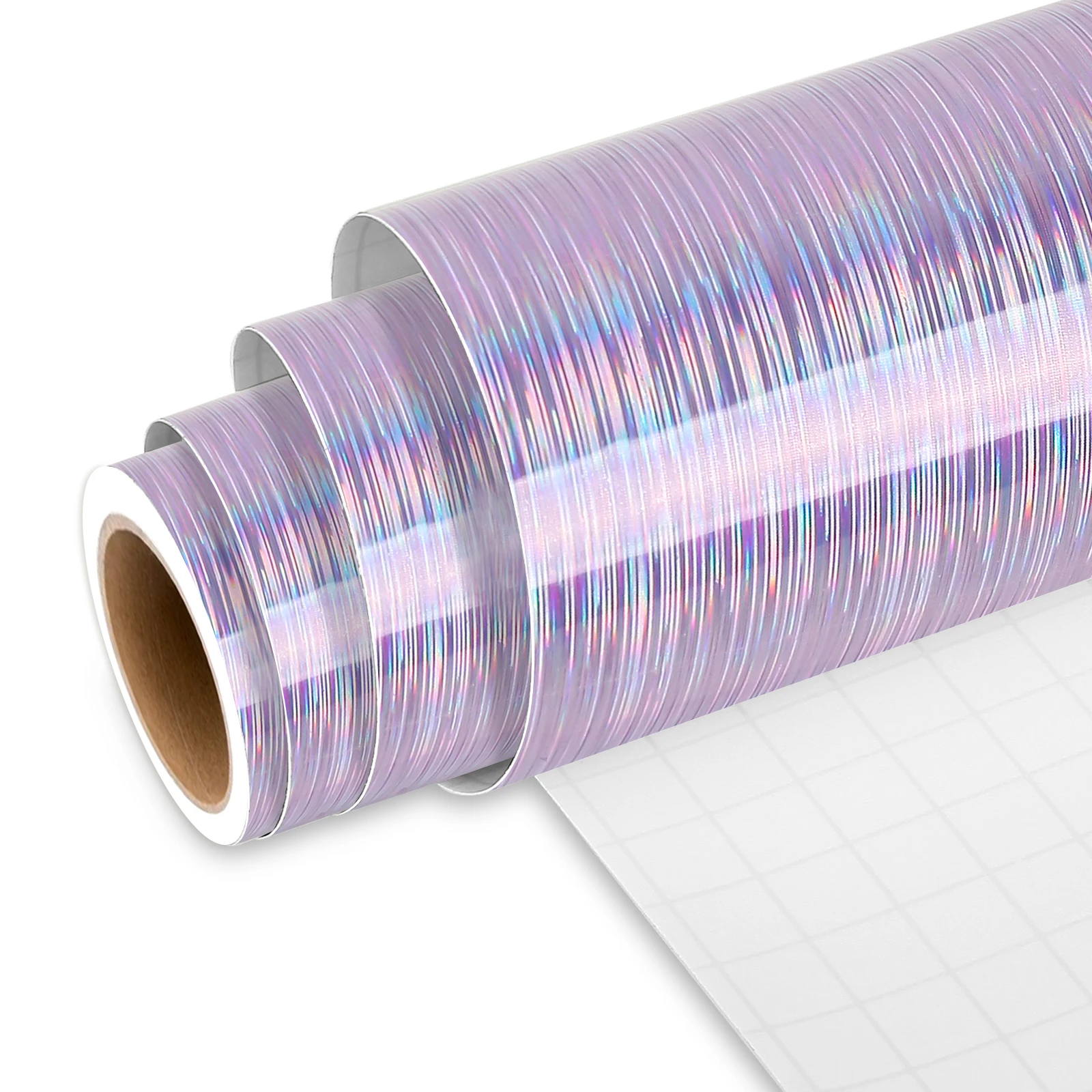 Holographic Chrome Brushed Graphic DIY Craft and banner  Colorful Hologram Film Self Adhesive Sticker Holographic Cutting Vinyl