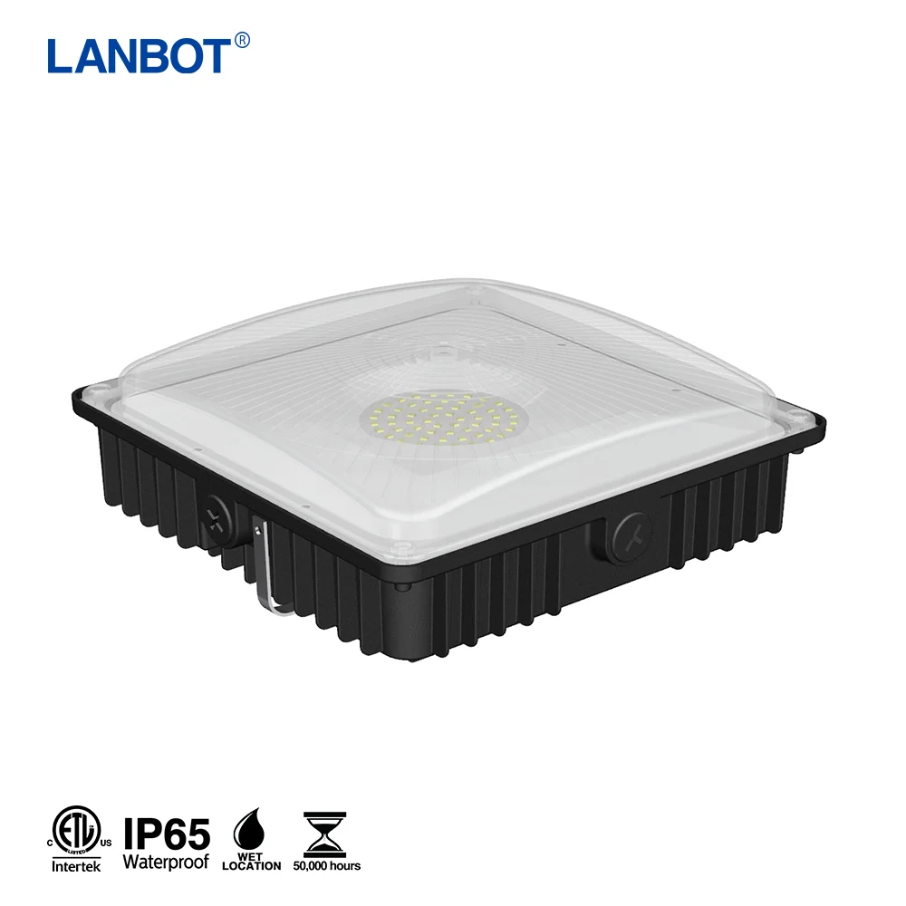 40w 60w 80w Led Low Bay Security Photo Cell Garage Canopy Light