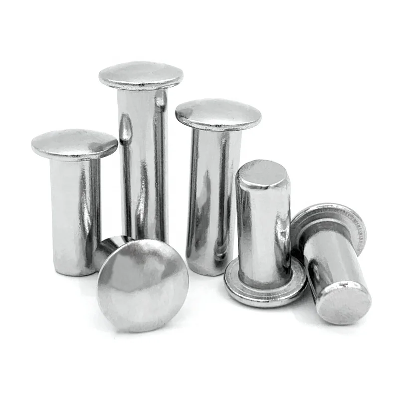 Factory Direct Supply Price Solid and Fastener Round Head Solid Rivets Stainless Steel 304 316