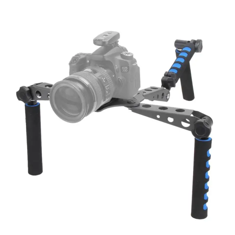 Kaliou Aluminum Alloy Foldable DSLR Rig Movie Kit Film Making System Shoulder Mount Support Rig Stabilizer For DSLR Camcorders